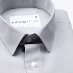 Renato Privilege Silver Grey Plain Oxford Cotton Shirt - John Ellies