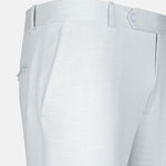Zalix Pastel Olive Linen Formal Pant - John Ellies