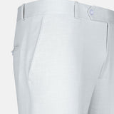 Zalix Pastel Olive Linen Formal Pant - John Ellies