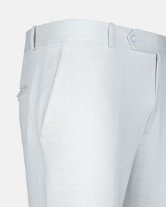 Zalix Pastel Olive Linen Formal Pant - John Ellies