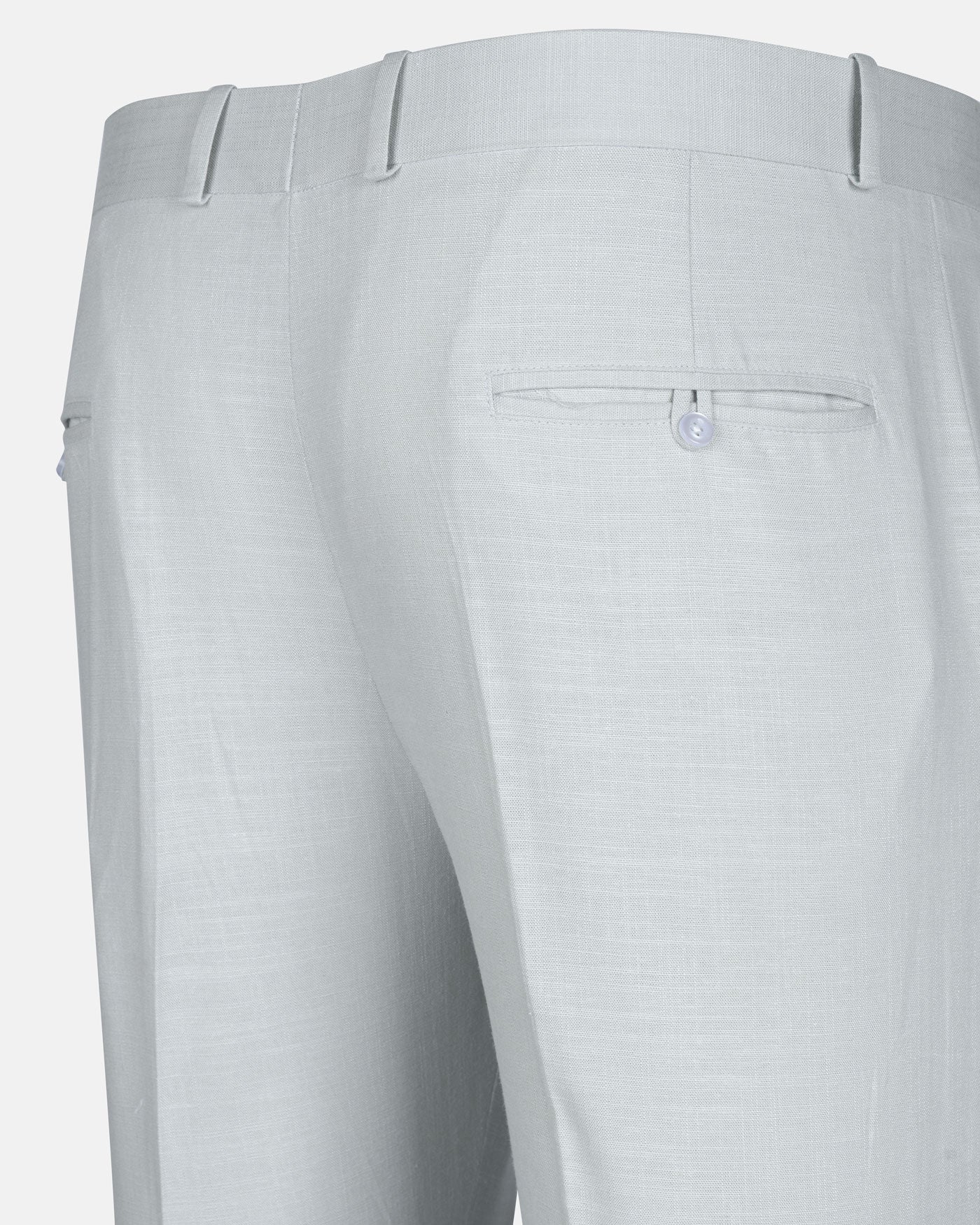 Zalix Pastel Olive Linen Formal Pant - John Ellies