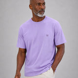 Naxet Lavender Cotton Plain Oversized T-Shirt