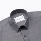 Renato Privilege Zade Black Plain Oxford Cotton Shirt