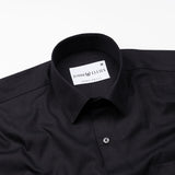 Renato Privilege Black Plain Oxford Cotton Shirt