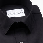 Renato Privilege Black Plain Oxford Cotton Shirt - John Ellies