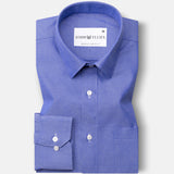 Renato Privilege Realer Blue Plain Oxford Cotton Shirt