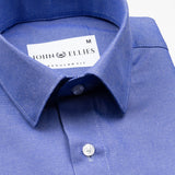 Renato Privilege Realer Blue Plain Oxford Cotton Shirt - John Ellies