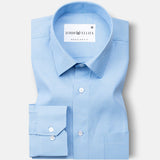 Renato Privilege Lumiere Blue Plain Oxford Cotton Shirt