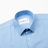 Renato Privilege Lumiere Blue Plain Oxford Cotton Shirt