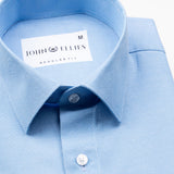 Renato Privilege Lumiere Blue Plain Oxford Cotton Shirt - John Ellies