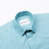 Renato Privilege Turquoise Blue Plain Oxford Cotton Shirt