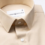 Renato Privilege Blush Cream Plain Oxford Cotton Shirt - John Ellies