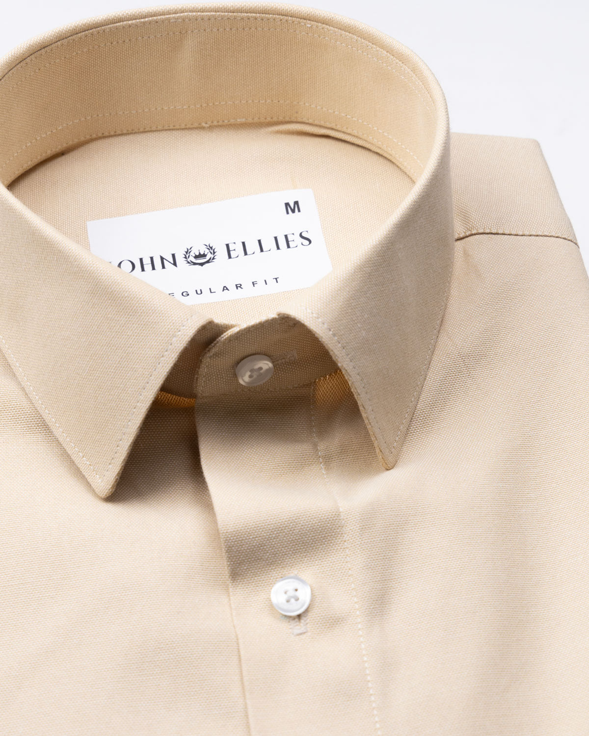 Renato Privilege Blush Cream Plain Oxford Cotton Shirt - John Ellies