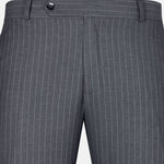 Mornex Grey Stripe Formal Cotton Pant - John Ellies