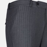 Mornex Grey Stripe Formal Cotton Pant - John Ellies