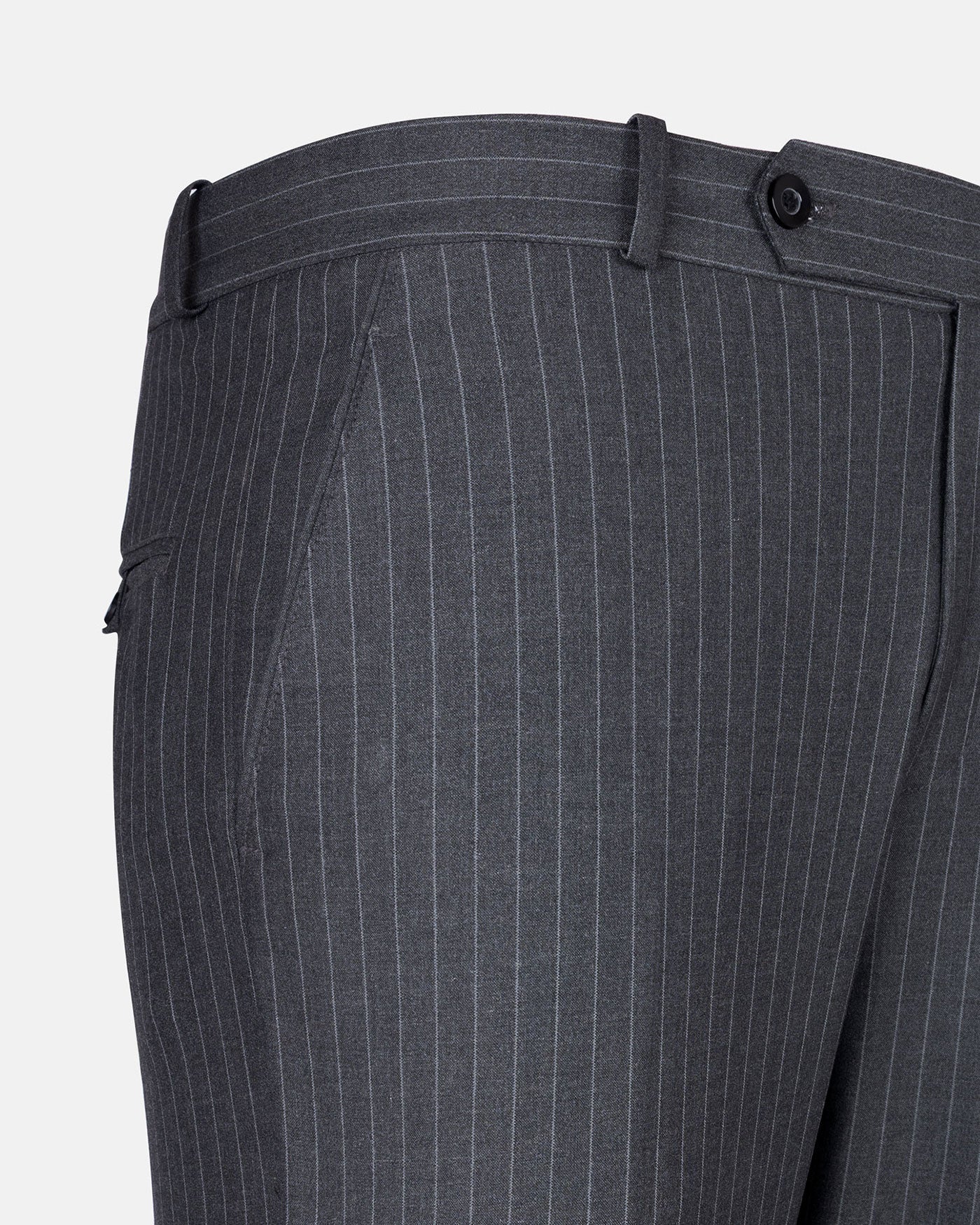 Mornex Grey Stripe Formal Cotton Pant - John Ellies