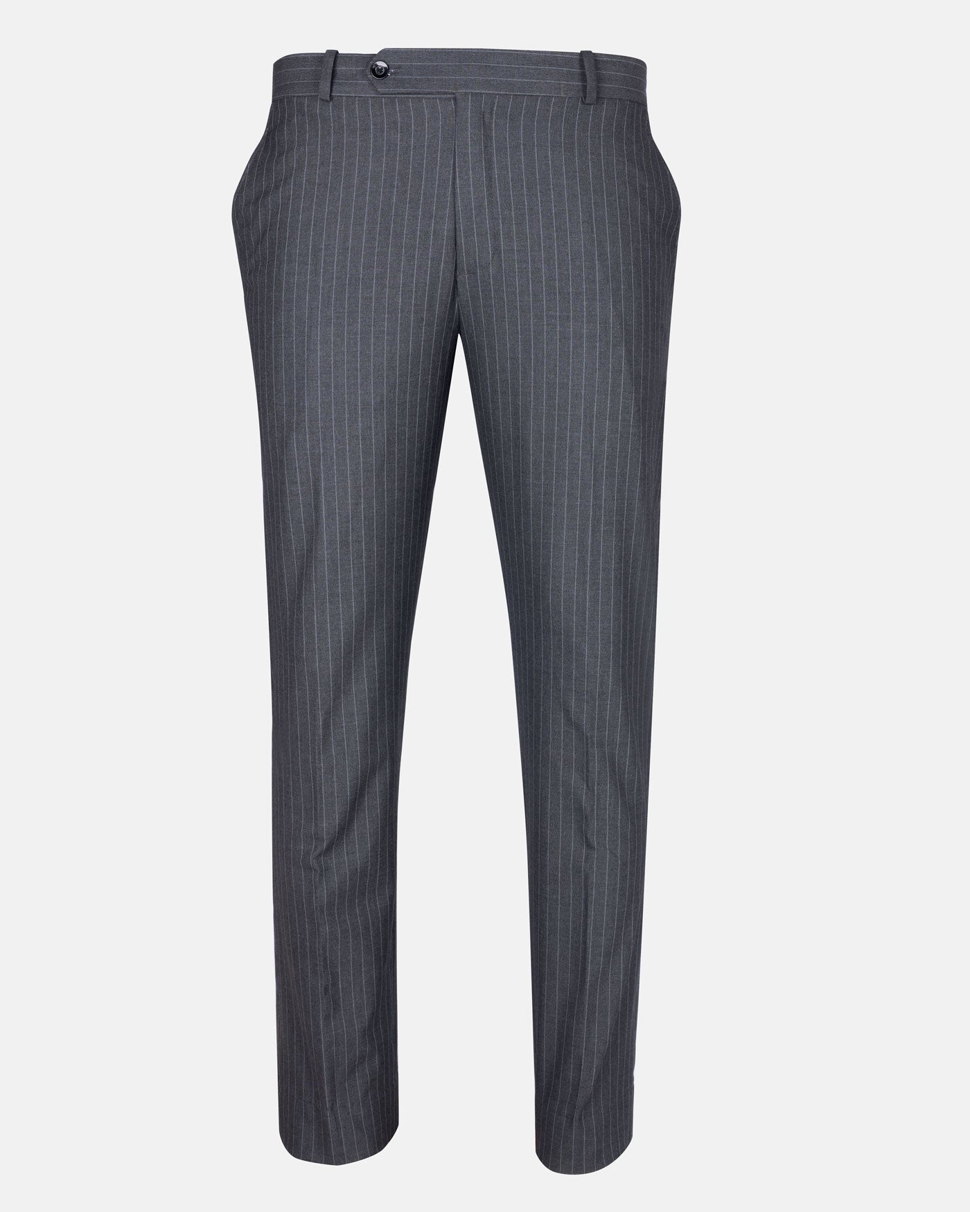 Mornex Grey Stripe Formal Cotton Pant - John Ellies