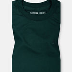 Naxet Green Cotton Plain Oversized T-Shirt - John Ellies