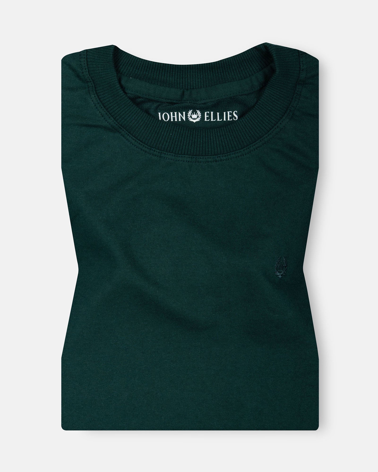 Naxet Green Cotton Plain Oversized T-Shirt - John Ellies