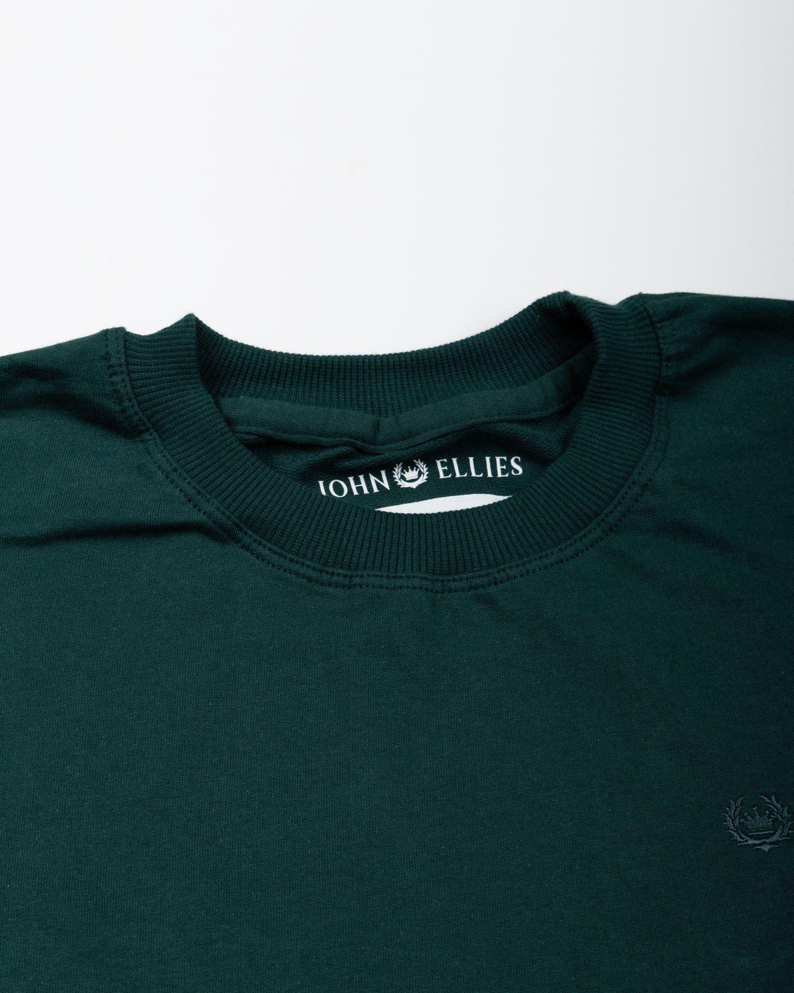 Naxet Green Cotton Plain Oversized T-Shirt - John Ellies