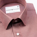 Renato Privilege Nutmeg Maroon Plain Oxford Cotton Shirt - John Ellies