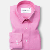 Renato Privilege Heiss Pink Plain Oxford Cotton Shirt