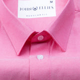 Renato Privilege Heiss Pink Plain Oxford Cotton Shirt