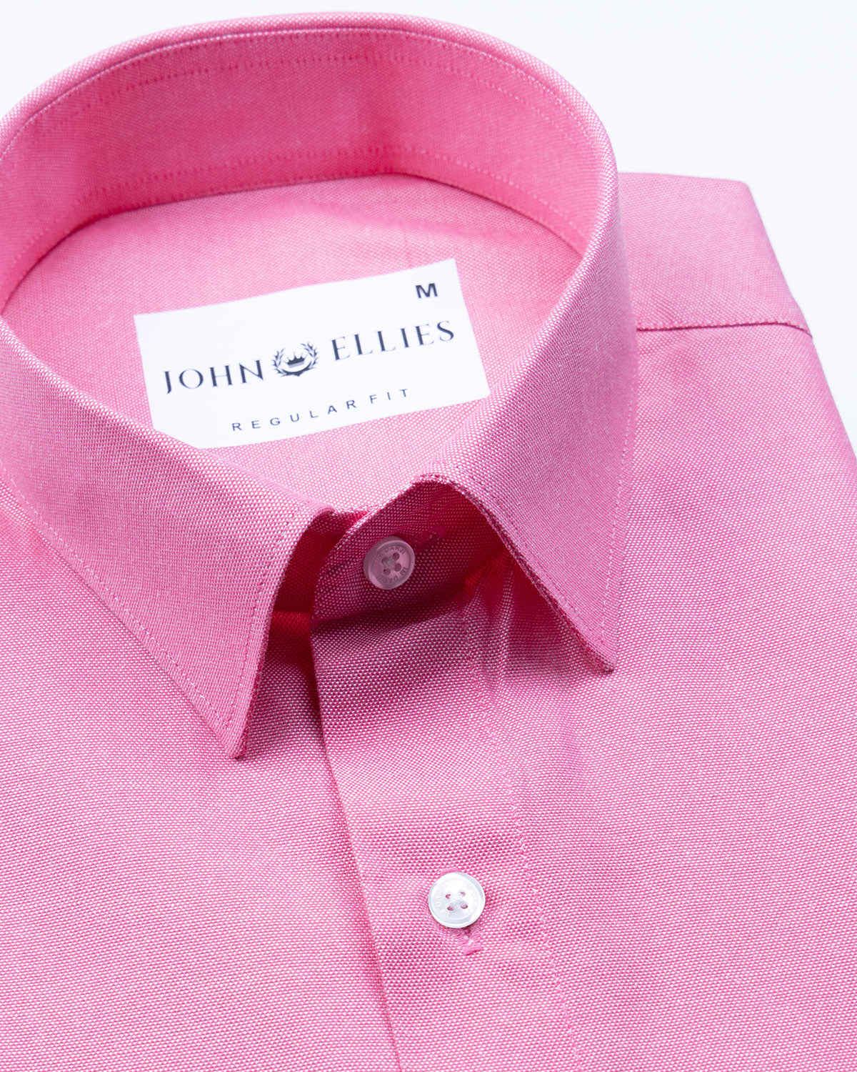 Renato Privilege Heiss Pink Plain Oxford Cotton Shirt - John Ellies