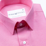 Renato Privilege Heiss Pink Plain Oxford Cotton Shirt - John Ellies