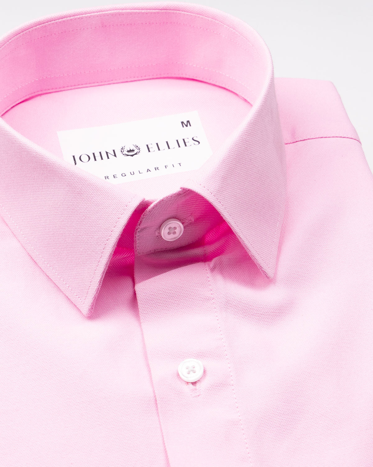 Renato Privilege Arrosa Pink Plain Oxford Cotton Shirt - John Ellies