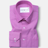 Renato Privilege Magenta Purple Plain Oxford Cotton Shirt