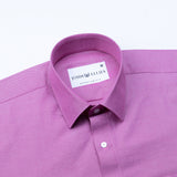 Renato Privilege Magenta Purple Plain Oxford Cotton Shirt