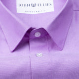 Renato Privilege Ricca Purple Plain Oxford Cotton Shirt