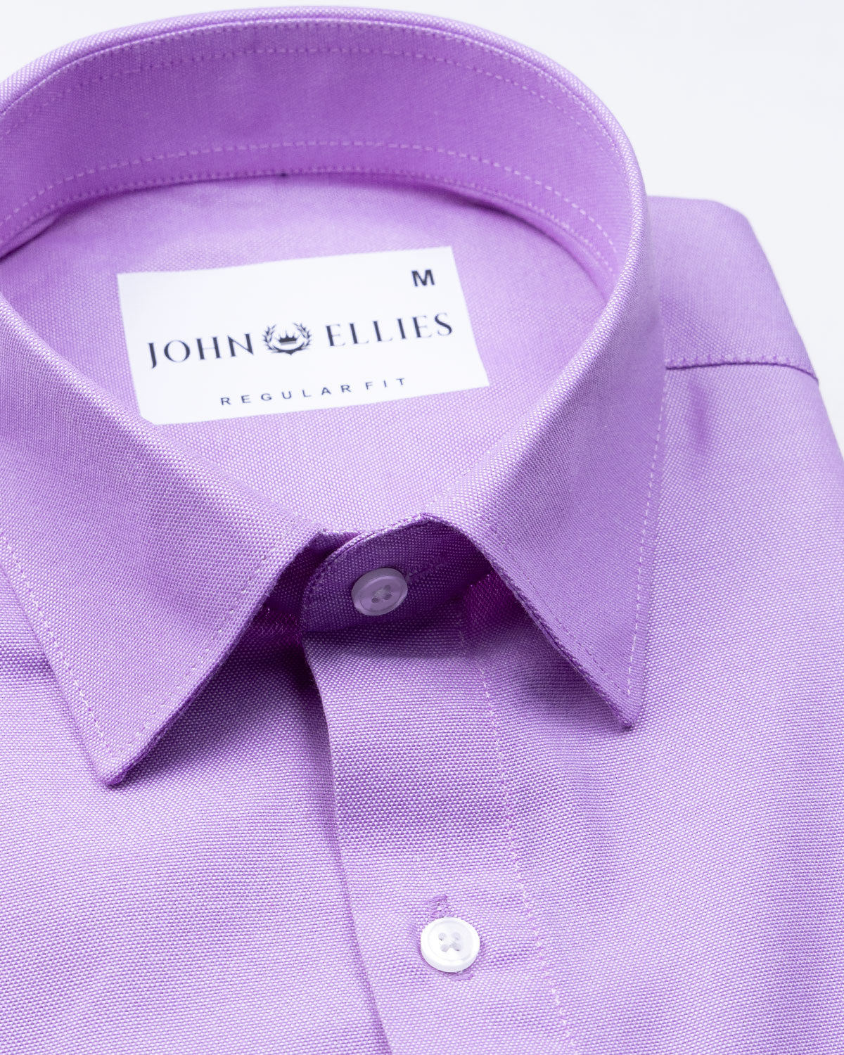 Renato Privilege Ricca Purple Plain Oxford Cotton Shirt - John Ellies