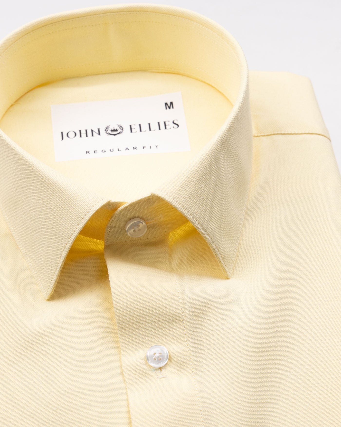 Renato Privilege Foes Yellow Plain Oxford Cotton Shirt - John Ellies