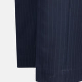 Mornex Navy Blue Stripe Formal Cotton Pant - John Ellies