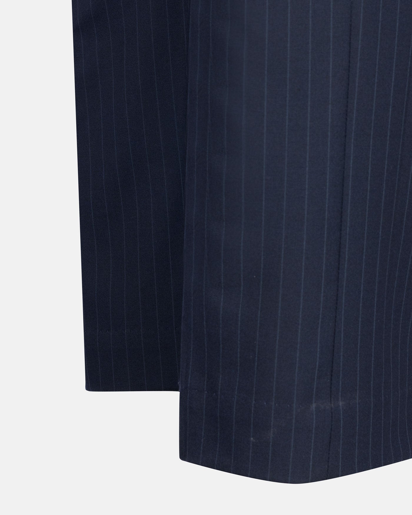 Mornex Navy Blue Stripe Formal Cotton Pant - John Ellies