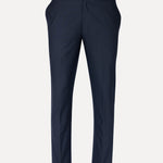 Mornex Navy Blue Stripe Formal Cotton Pant - John Ellies