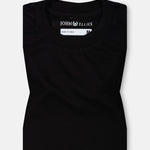 Naxet Black Cotton Plain Oversized T-Shirt - John Ellies