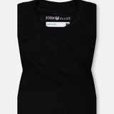 Naxet Black Cotton Plain Oversized T-Shirt - John Ellies