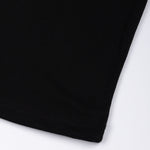 Naxet Black Cotton Plain Oversized T-Shirt - John Ellies