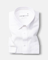Viol Africain Premium White Linen Short Sleeve Shirt
