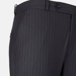 Mornex Black Stripe Formal Cotton Pant - John Ellies