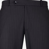 Mornex Black Stripe Formal Cotton Pant - John Ellies