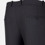 Mornex Black Stripe Formal Cotton Pant - John Ellies