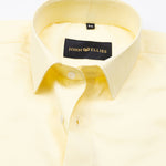 Alykaso Yellow Jaune Wrinkle Free Cotton Shirt - John Ellies