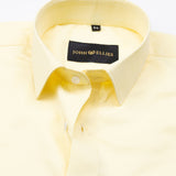 Alykaso Yellow Jaune Wrinkle Free Cotton Shirt - John Ellies