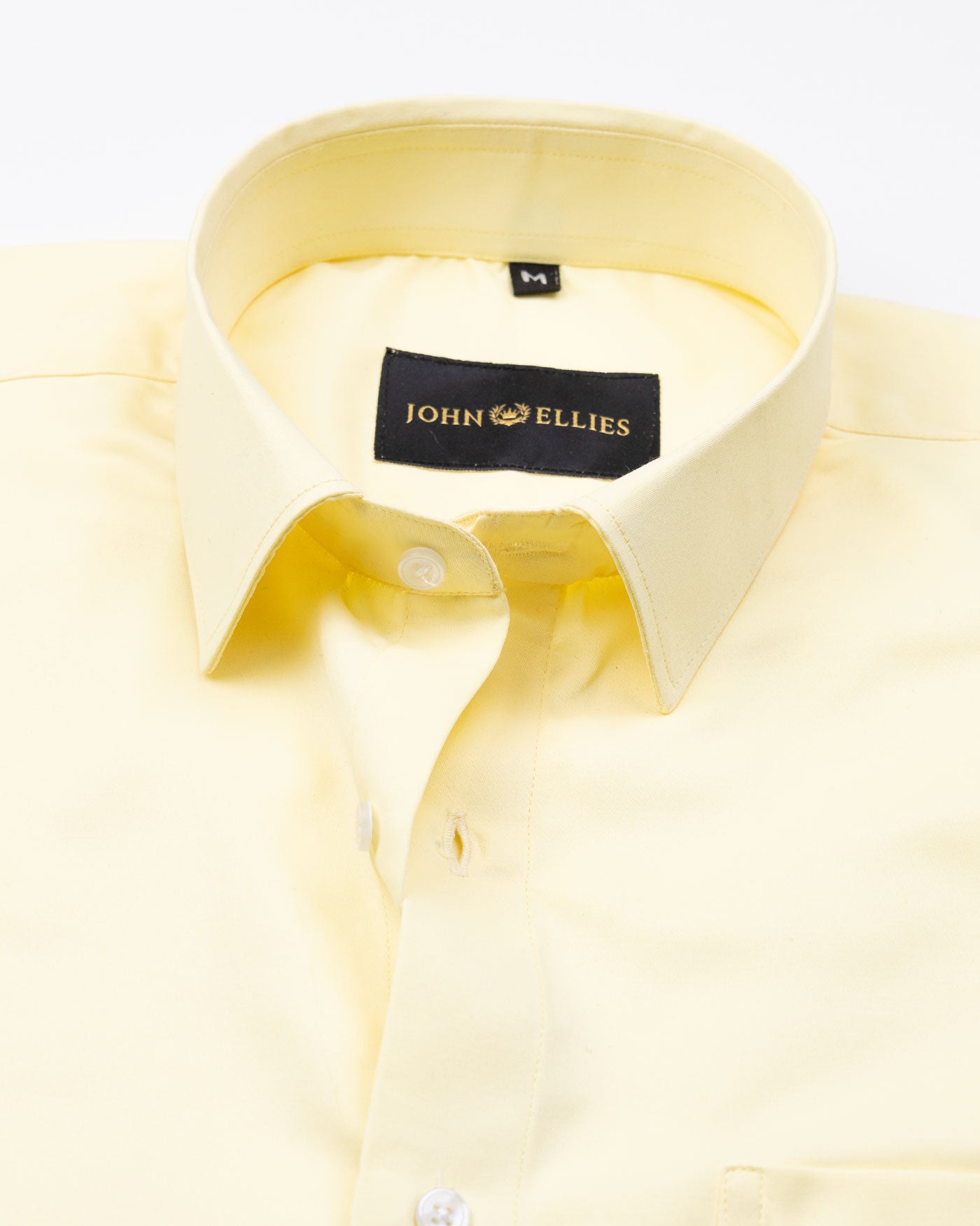 Alykaso Yellow Jaune Wrinkle Free Cotton Shirt - John Ellies