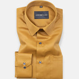 Alykaso Harvest Gold Wrinkle Free Cotton Shirt