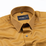 Alykaso Harvest Gold Wrinkle Free Cotton Shirt